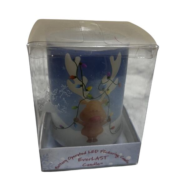 EverLAST Candle Holiday Winter Battery Operated Flickering Led Candle DecoGLOW - Picture 4 of 10